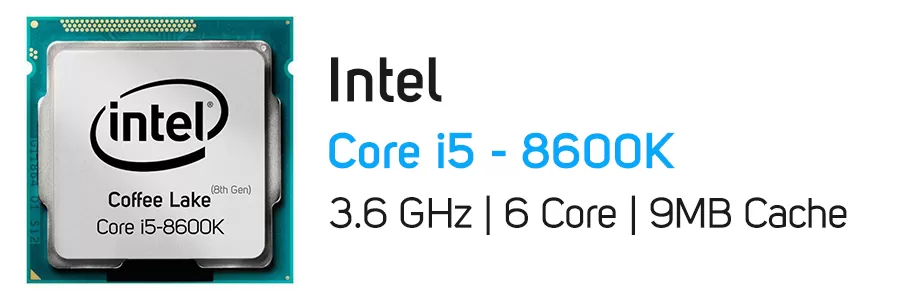 پردازنده اینتل سری Coffee Lake مدل Intel Core i5-8600K CPU Tray