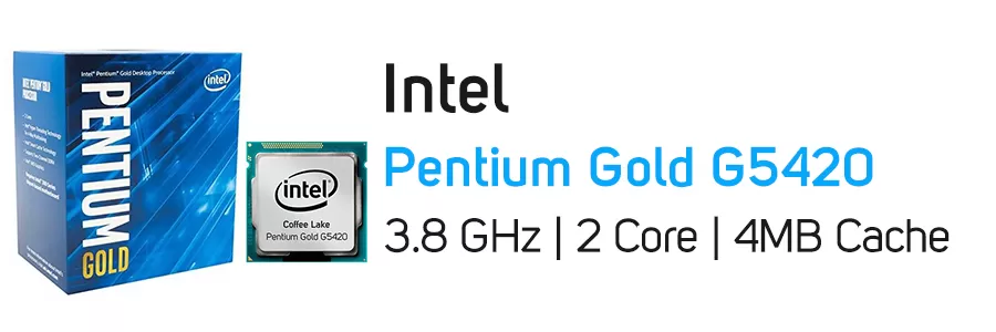 پردازنده اینتل سری Coffee Lake با جعبه مدل Intel Pentium Gold G5420