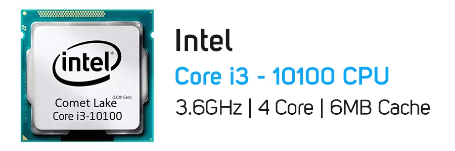 پردازنده اینتل سری Comet Lake مدل Intel Core i3-10100 CPU