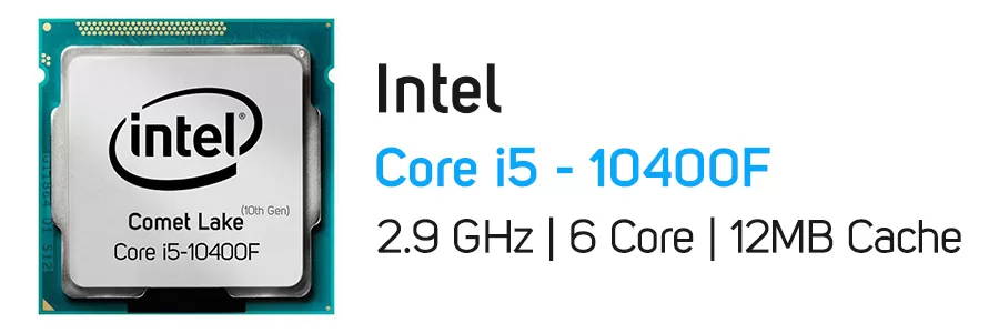 پردازنده اینتل سری Comet Lake مدل Intel Core i5-10400F CPU Tray
