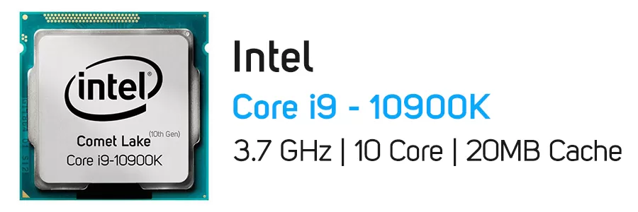 پردازنده اینتل سری Comet Lake مدل Intel Core i9-10900K CPU Tray