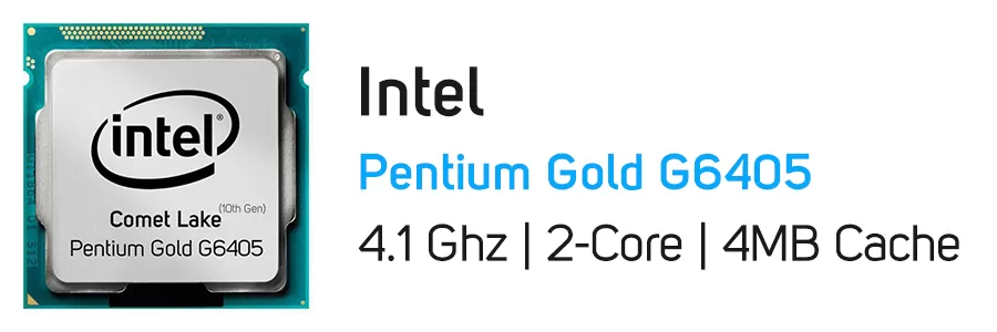 پردازنده اینتل سری Comet Lake مدل Intel Pentium Gold G6405