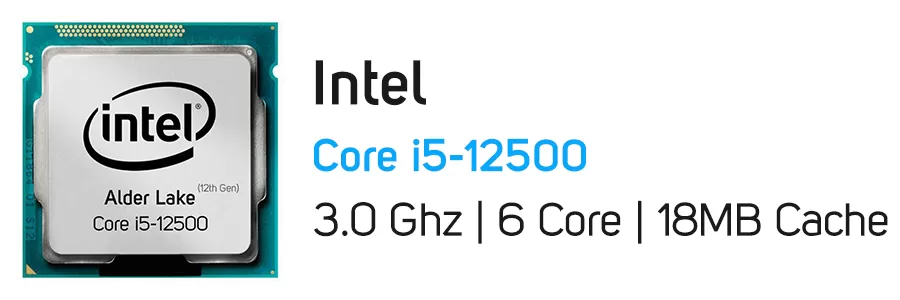 پردازنده اینتل سری Alder Lake مدل Intel Core i5 12500 Tray CPU