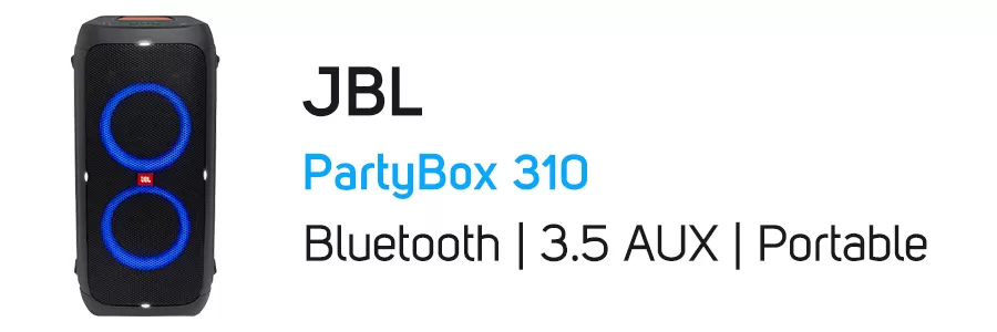 اسپیکر بلوتوثی قابل حمل پارتی باکس جی بی ال مدل JBL PartyBox 310