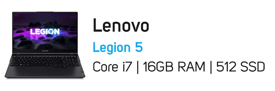 لپ تاپ گیمینگ لنوو مدل Lenovo Legion 5 i7 16GB 512GB SSD