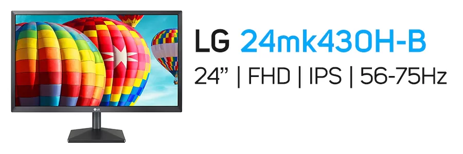 مانیتور 24 اینچ ال جی مدل LG 24mk430H-B