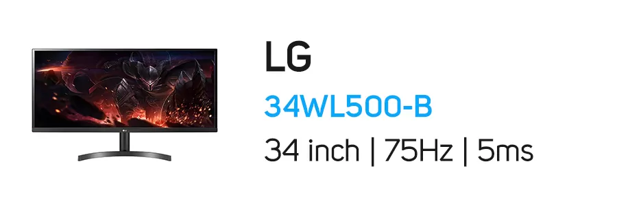 صفحه نمایش 34 اینچ ال جی مدل LG 34WL500-B
