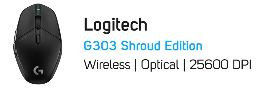 ماوس بی سیم گیمینگ لاجیتک مدل Logitech G303 Shroud Edition