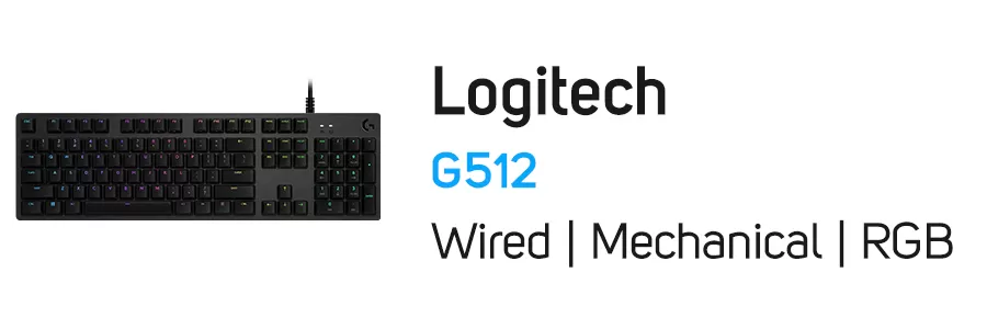 کیبورد گیمینگ مکانیکی با سیم لاجیتک مدل Logitech G512