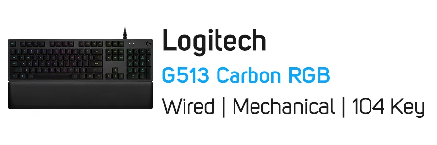 کیبورد گیمینگ مکانیکی با سیم لاجیتک مدل Logitech G513