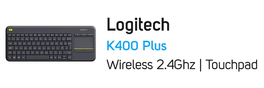 کیبورد تاچ پد دار بی سیم لاجیتک مدل Logitech K400 Plus
