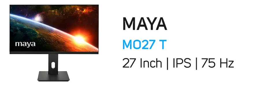 مانیتور 27 اینچ IPS مایا مدل MAYA MO27 T Monitor