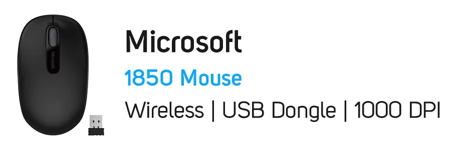 ماوس بی سیم مایکروسافت مدل Microsoft 1850