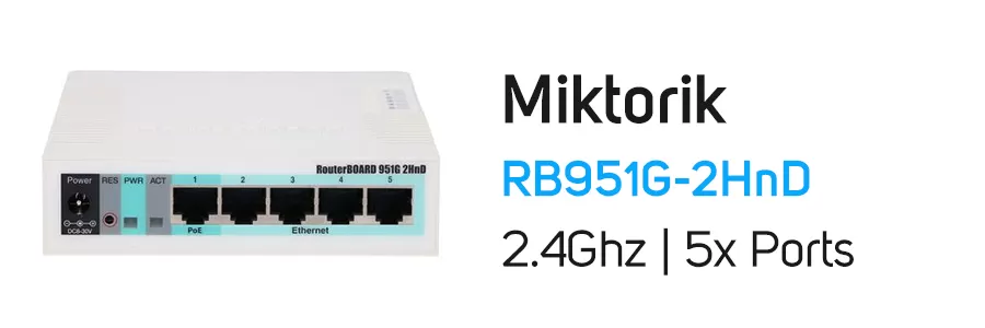 روتر برد میکروتیک مدل Mikrotik RB951G-2HnD