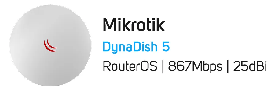 آنتن رادیو وایرلس DynaDish 5 میکروتیک مدل Mikrotik RBDynaDishG-5HacDr3