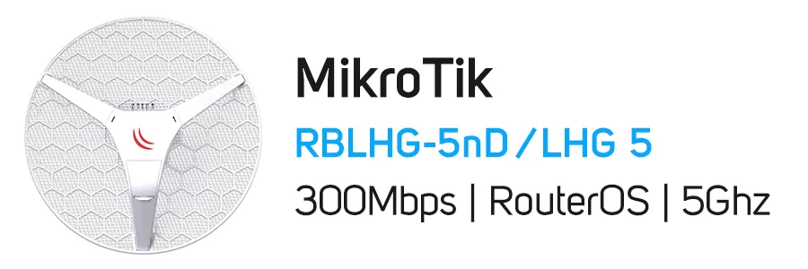 آنتن رادیو وایرلس LHG 5 میکروتیک مدل Mikrotik RBLHG-5nD