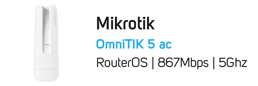 آنتن رادیو وایرلس OmniTIK 5 ac میکروتیک مدل Mikrotik RBOmniTikG-5HacD