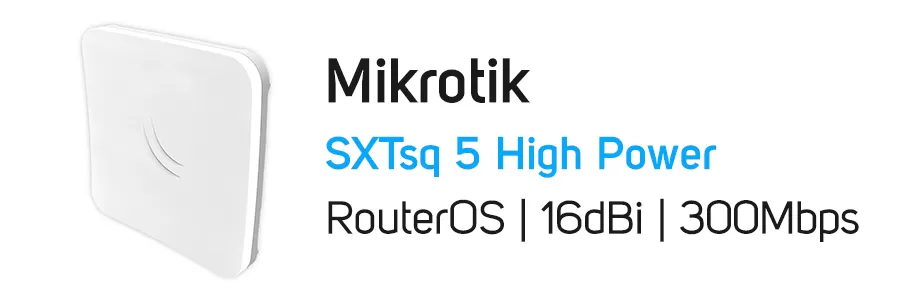 آنتن رادیو وایرلس SXTsq 5 High Power میکروتیک مدل Mikrotik RBSXTsq5HPnD SQ 5 HP