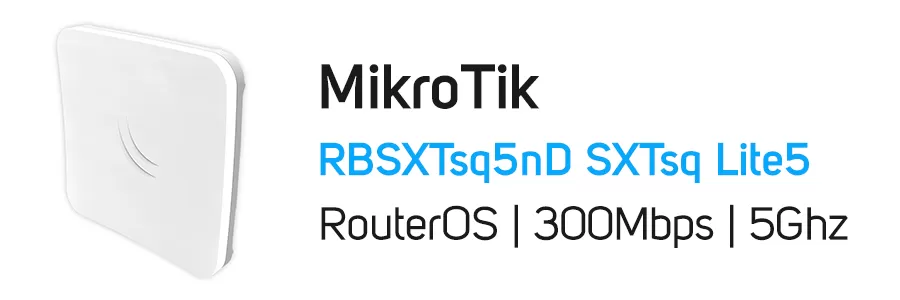 آنتن رادیو وایرلس SXTsq Lite5 میکروتیک مدل MikroTik RBSXTsq5nD