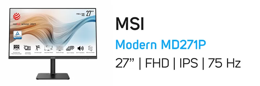 مانیتور 27 اینچ ام اس آی مدل MSI Modern MD271P