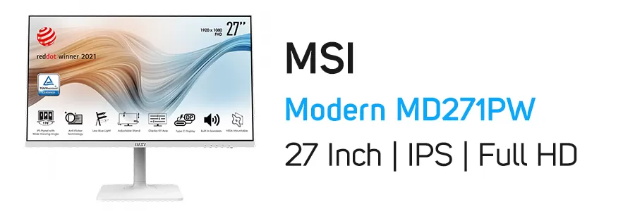 مانیتور 27 اینچ ام اس آی مدل MSI Modern MD271PW