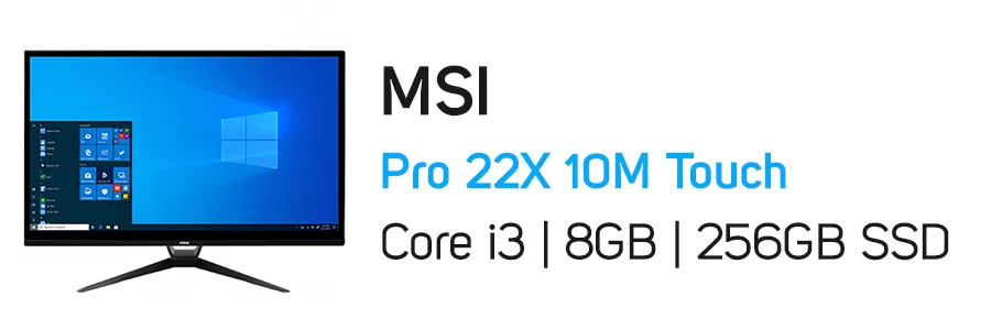 کامپیوتر همه کاره لمسی ام اس آی مدل MSI Pro 22XT 10M i3 8GB 256GB