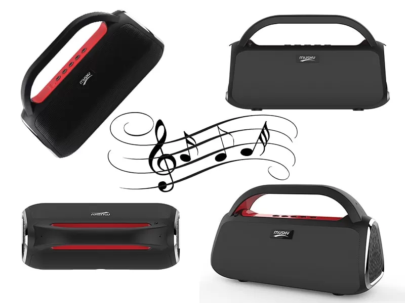 اسپیکر بلوتوث قابل حمل موسکای مدل MUSKY DY-18 Portable Mega Bass Bluetooth Speaker with Radio