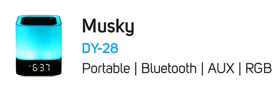 اسپیکر بلوتوثی قابل حمل موسکای مدل MUSKY DY-28 Plus
