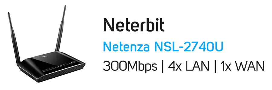 مودم روتر ADSL2+ نتربیت مدل Neterbit Netenza NSL-2740U