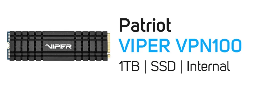 حافظه اینترنال SSD پتریوت وایپر ظرفیت 1 ترابایت مدل Patriot VIPER VPN100 PCIe M.2 1TB