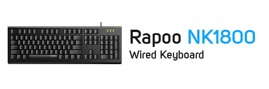 کیبورد باسیم رپو مدل Rapoo NK1800 با حروف فارسی
