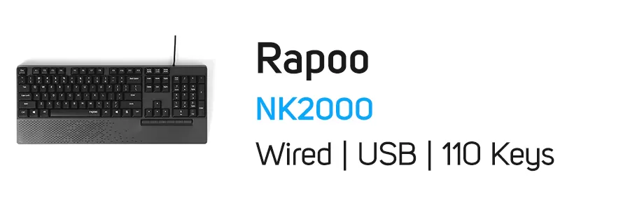 کیبورد با سیم رپو مدل Rapoo NK2000