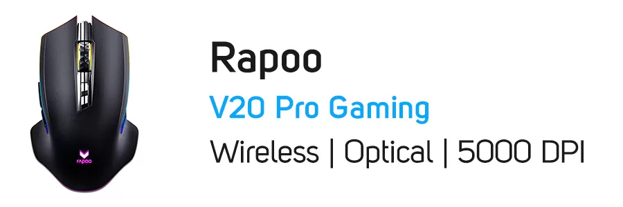 ماوس بی سیم گیمینگ رپو مدل Rapoo V20 Pro Wireless