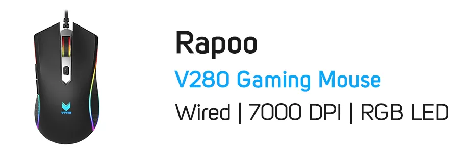 ماوس با سیم گیمینگ رپو مدل Rapoo V280 Gaming