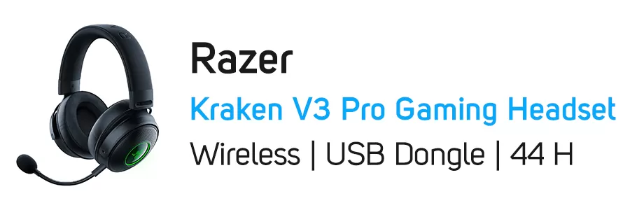 هدست گیمینگ بی سیم ریزر مدل Razer Kraken V3 Pro