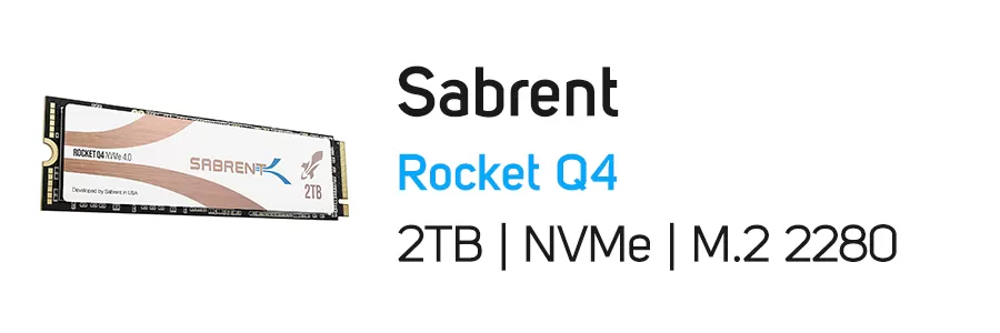 حافظه SSD سابرنت ظرفیت 2 ترابایت مدل SABRENT Rocket Q4 NVMe M.2 2TB