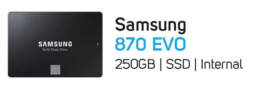 حافظه اینترنال SSD سامسونگ ظرفیت 250 گیگابایت مدل Samsung 870 EVO 250GB