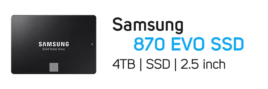 هارد‌ دیسک SSD اینترنال سامسونگ ظرفیت 4 ترابایت Samsung 870 EVO 4TB SSD