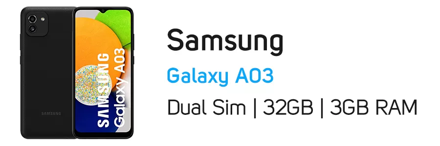 گوشی موبایل Galaxy A03 سامسونگ ظرفیت 32 گیگابایت و رم 3 گیگ