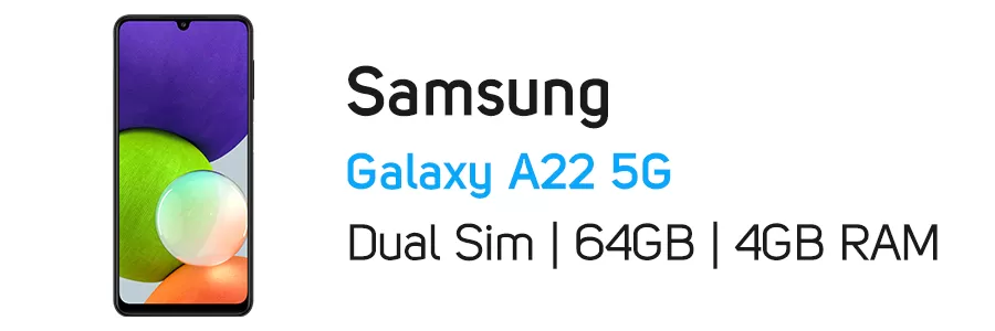 گوشی موبایل سامسونگ گلکسی Samsung A22 5G ظرفیت 64 گیگابایت و رم 4 گیگابایت