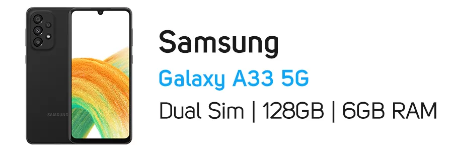 گوشی موبایل گلکسی سامسونگ Samsung A33 5G ظرفیت 128 و رم 6 گیگابایت