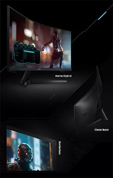 Samsung Odyssey G5 C34G55TWWMXUE 34-inch UWQHD 165Hz 1ms Curved Gaming Monitor