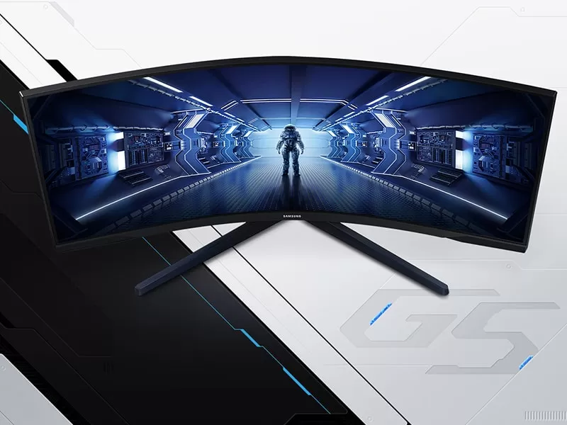 مانیتور منحنی گیمینگ 32 اینچ سامسونگ مدل Samsung Odyssey G5 LC32G55TQWMXUE 32-Inch WQHD 144Hz 1ms Curved Gaming Monitor