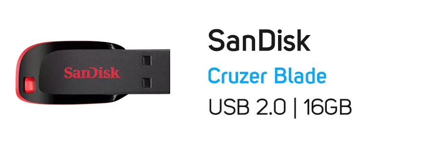 فلش مموری 16 گیگابایت سن دیسک مدل SanDisk Cruzer Blade 16GB