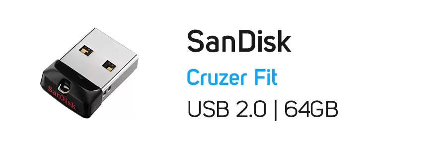 فلش مموری 64 گیگابایت سن دیسک مدل SanDisk Cruzer Fit 64GB