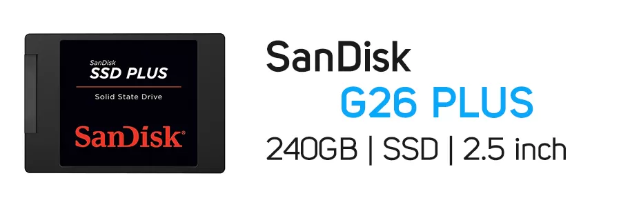 هارد‌ دیسک SSD اینترنال سن دیسک ظرفیت 240 گیگابایت SanDisk G26 Plus 240GB