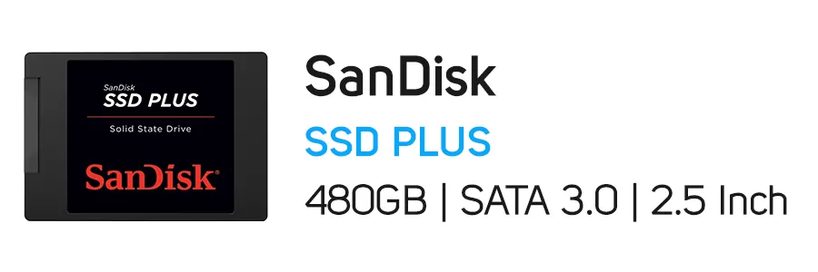 هارد‌ دیسک SSD اینترنال سن دیسک ظرفیت 480 گیگابایت Sandisk SSD PLUS 480GB