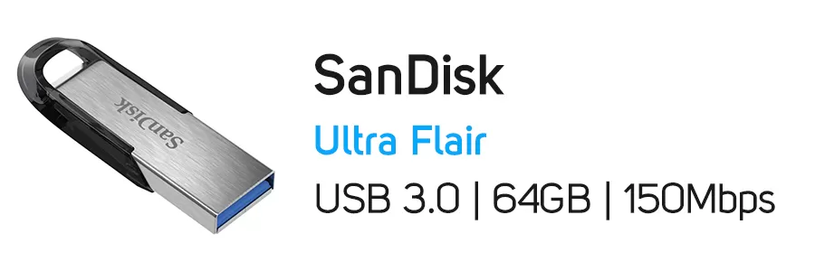 فلش مموری سن دیسک Ultra Flair ظرفیت 64 گیگابایت SanDisk 64GB