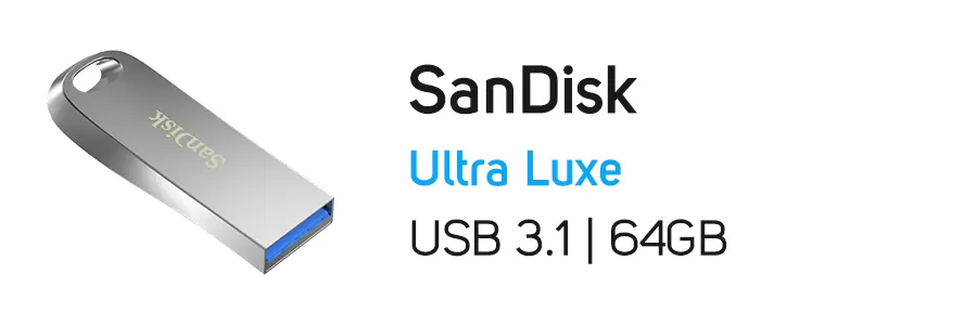 فلش مموری 64 گیگابایت سن دیسک مدل SanDisk Ultra Luxe 64GB