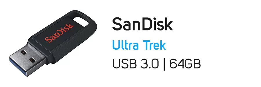 فلش مموری 64 گیگابایت سن دیسک مدل SanDisk Ultra Trek 64GB